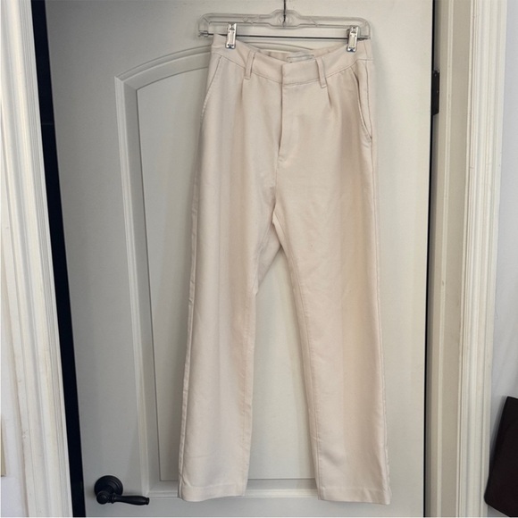 Abercrombie & Fitch Cream Women’s Tailored High Waist Dress Pants in Size XS - Picture 2 of 11